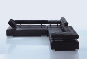 Black Leather Corner Sofas